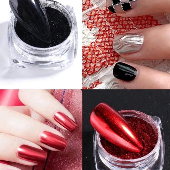 23 Boxes/Set Y2K style Magic Mirror Powder Metal Chrome Mirror Nail Glitter - Picture 5 of 7